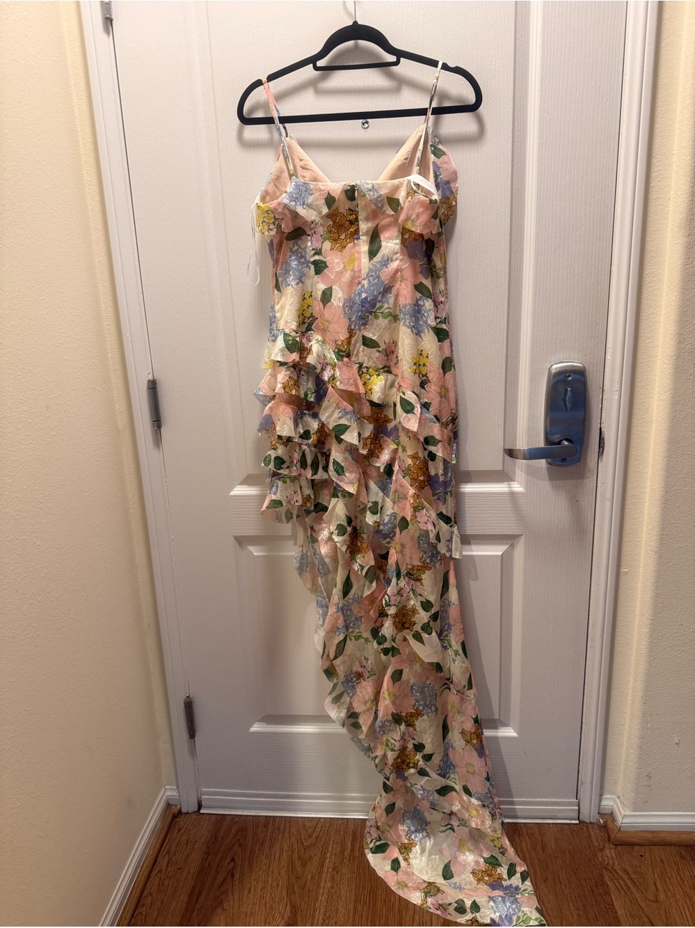 ELLIATT Cosima Asymmetrical Gown In Florals Size M NWT - Picture 7 of 8